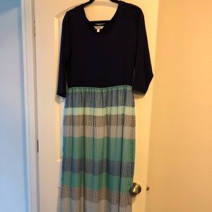Navy maxi dress